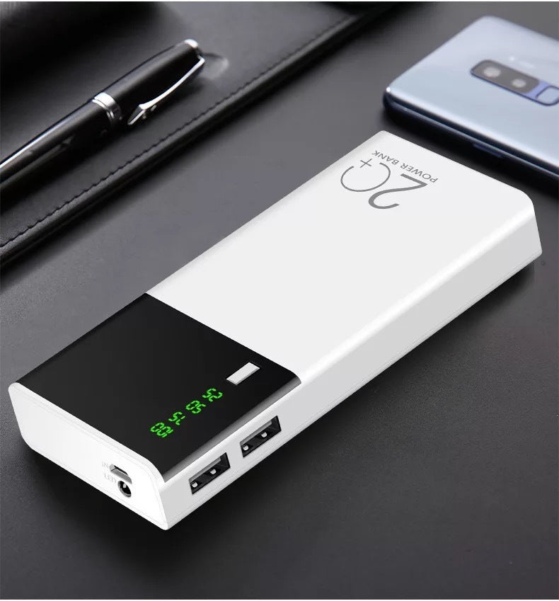 Power Bank - Potência 20000 mAh - Preto