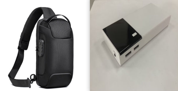 Power Bank - Potência 20000 mAh - Preto
