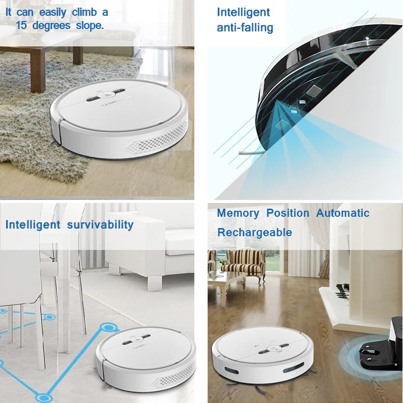 Robô aspirador de pó,  controle via wi-fi, compatível com Alexa, limpeza automática.   Entrega: 15 dias úteis      Frete grátis