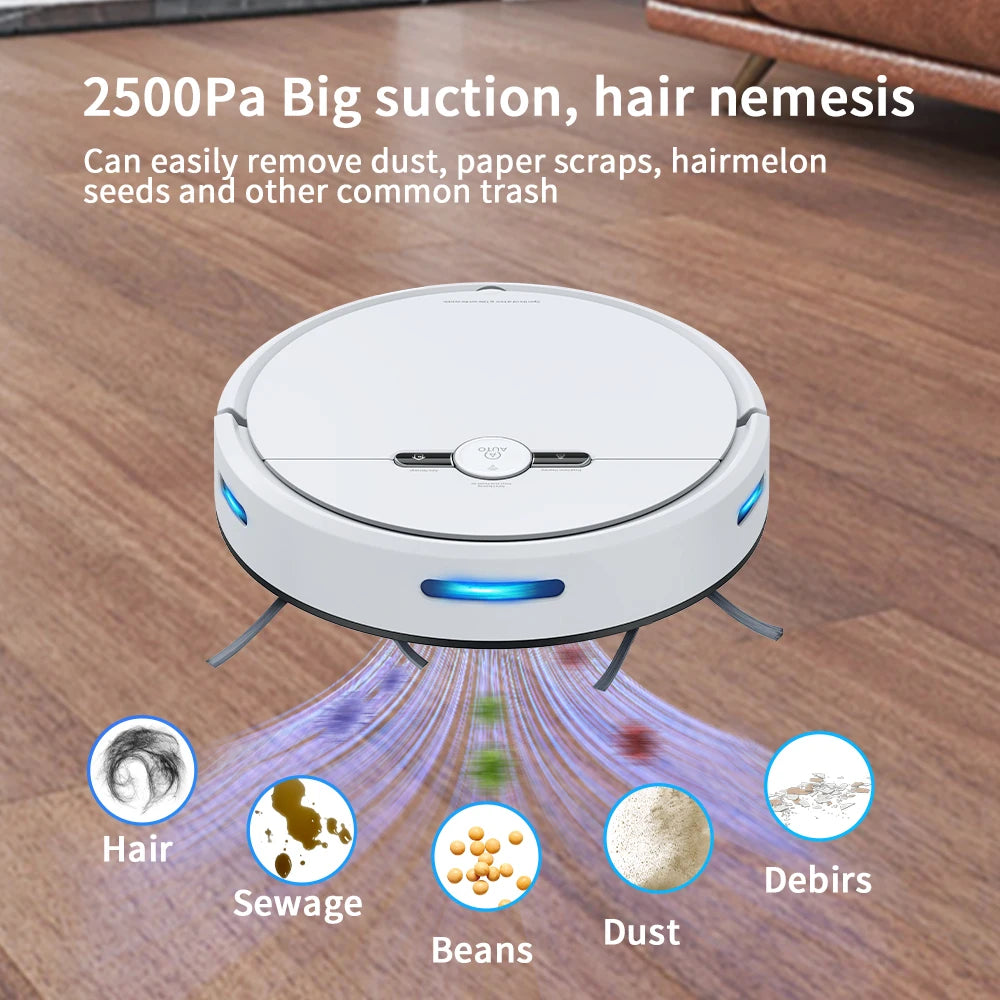 Robô aspirador de pó,  controle via wi-fi, compatível com Alexa, limpeza automática.   Entrega: 15 dias úteis      Frete grátis