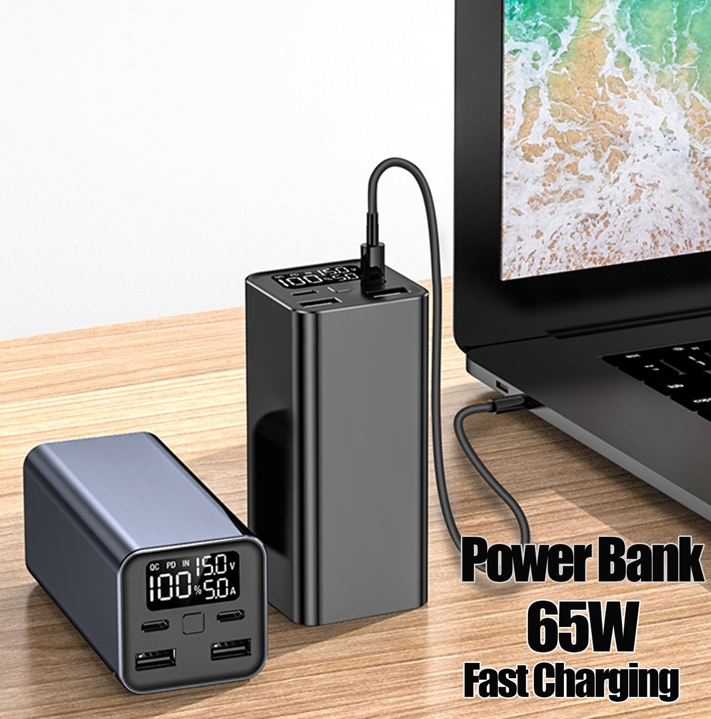 Power bank para notebook.  65 Watts, carga rápida.      Frete grátis