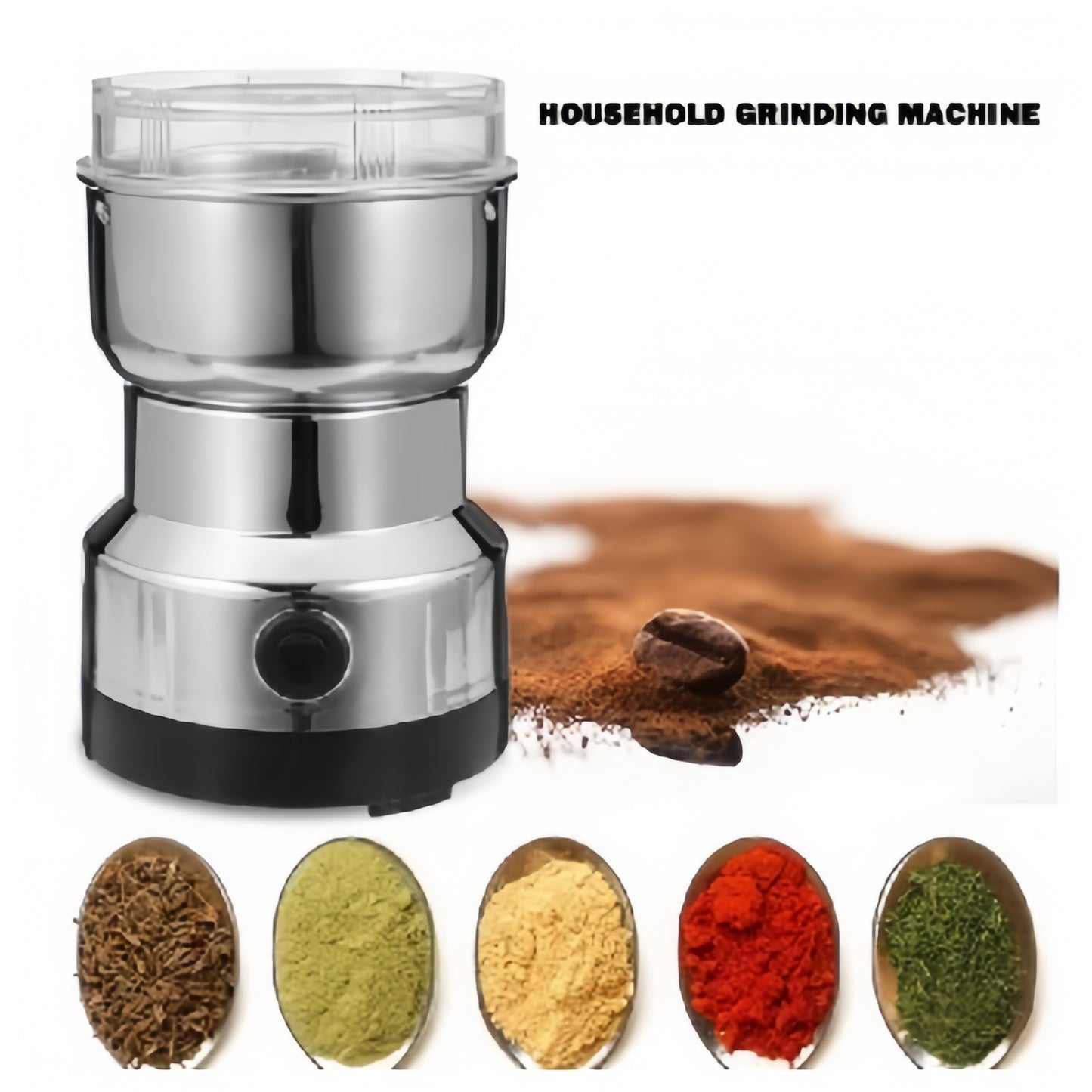 Mini moedor de  grãos (café e outros) elétrico de alta velocidade, de fácil manuseio uso em casa e no trabalho. Conta com tecnologia anti-contaminação para preservar o aroma e a pureza do café.