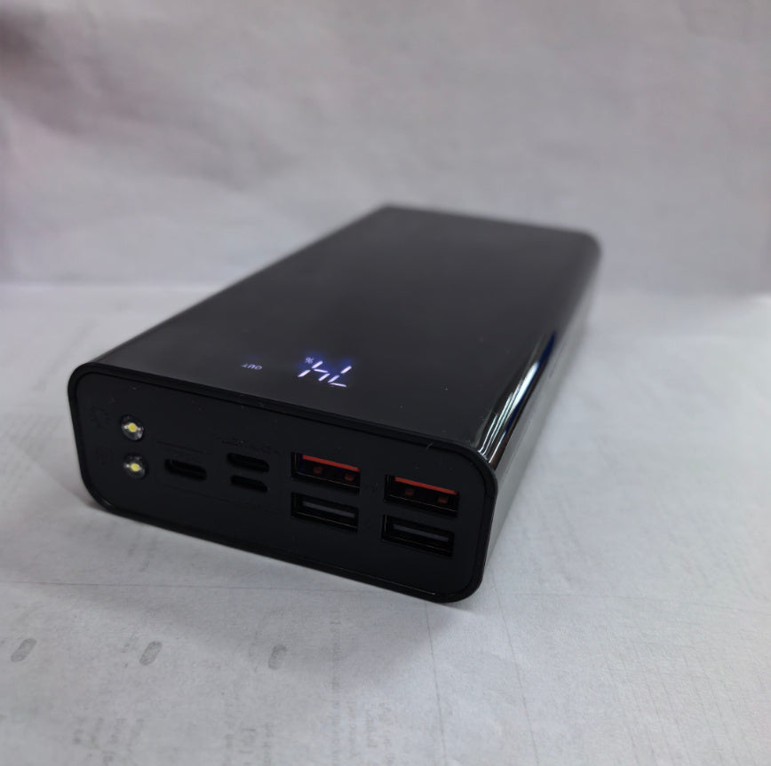 Power Bank de alta capacidade de carga, 30000 mAh.      Frete grátis